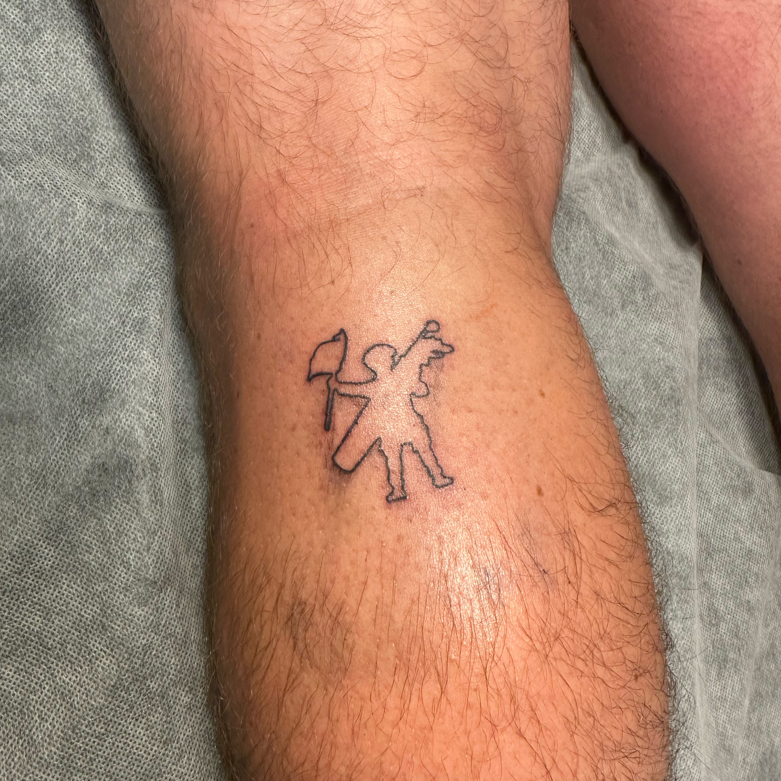 Tatouage du caddy au Touquet