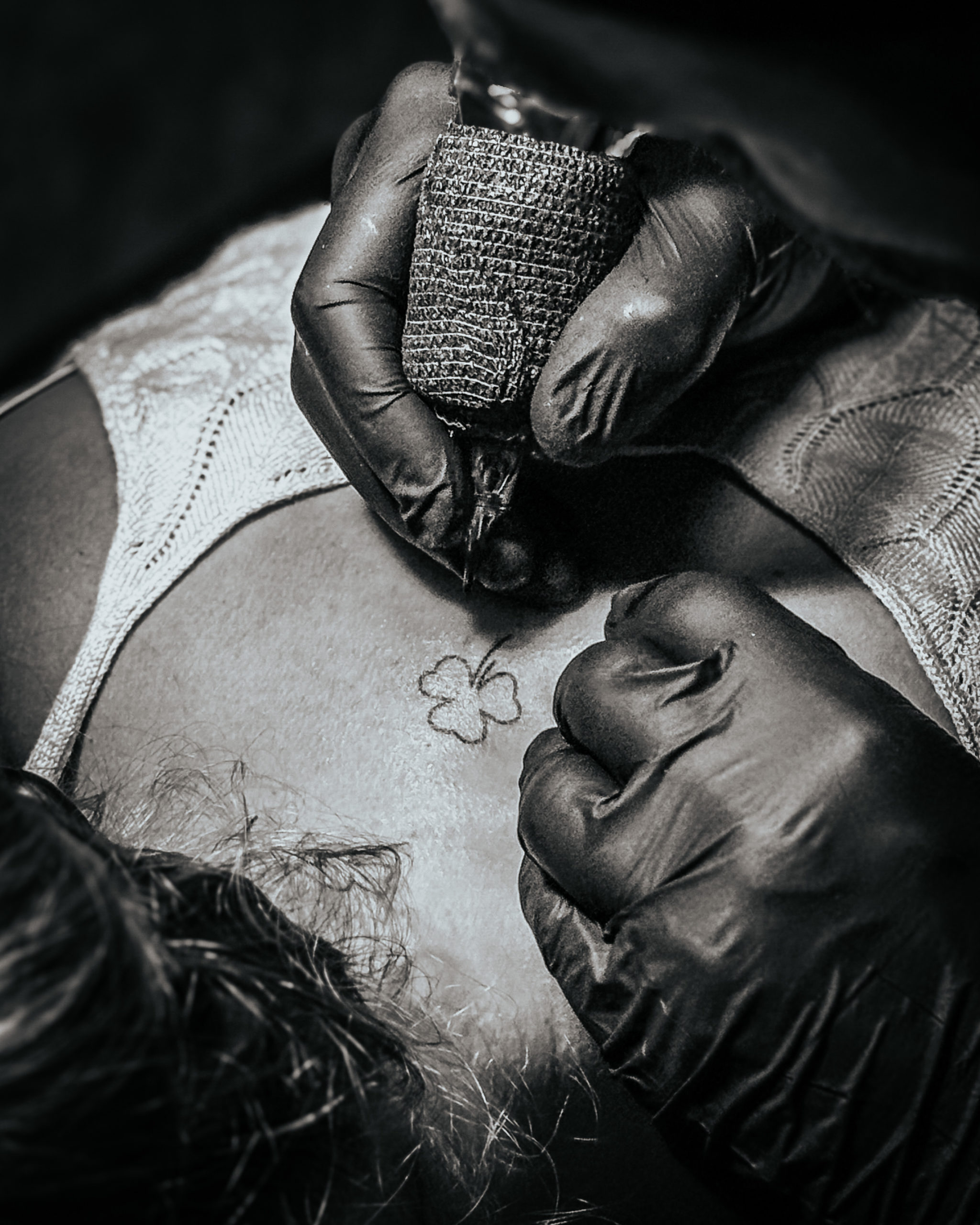 Tatouage trèfle du Globe Touquet