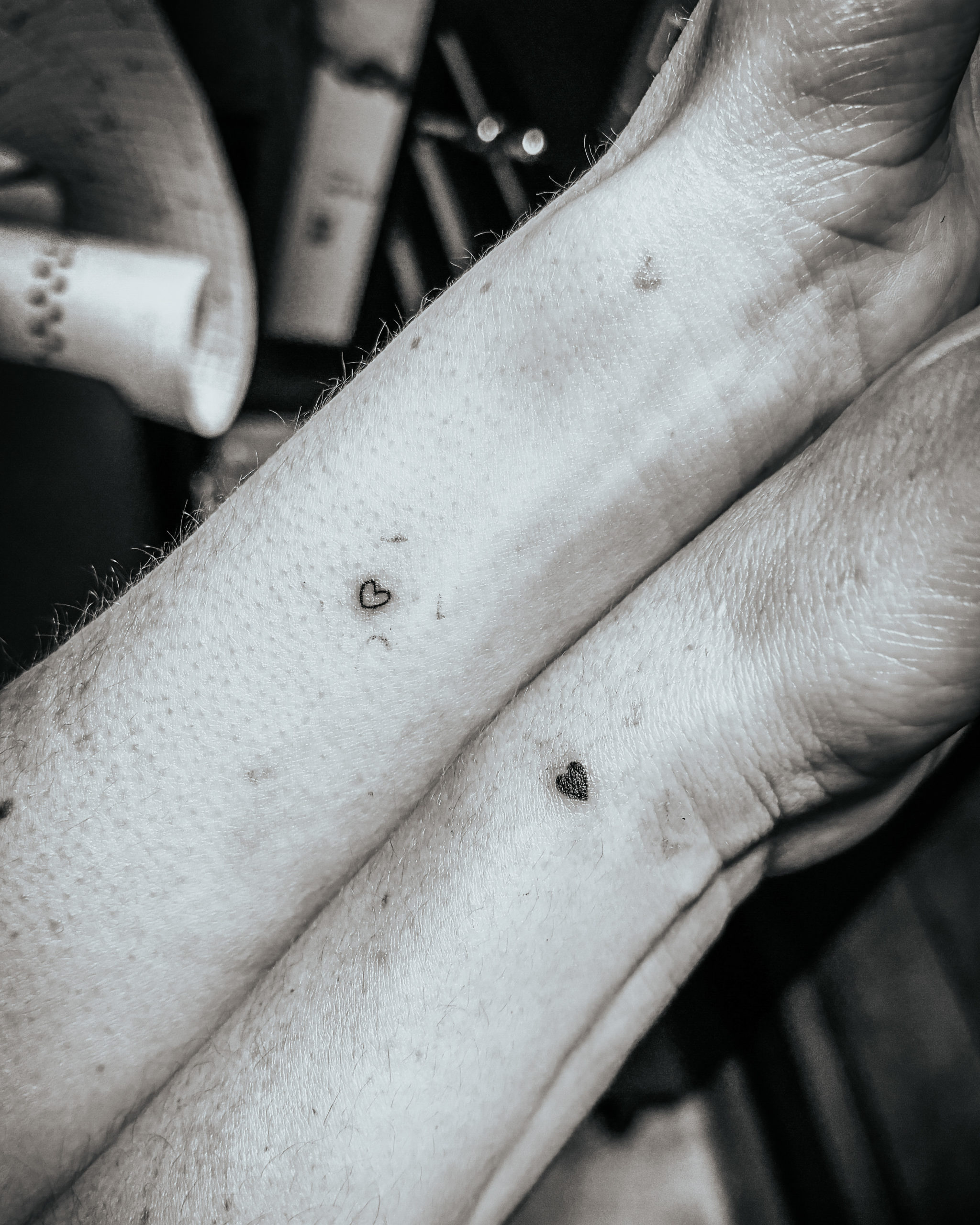 Tatouage entre 2 amie au Touquet Paris Plage