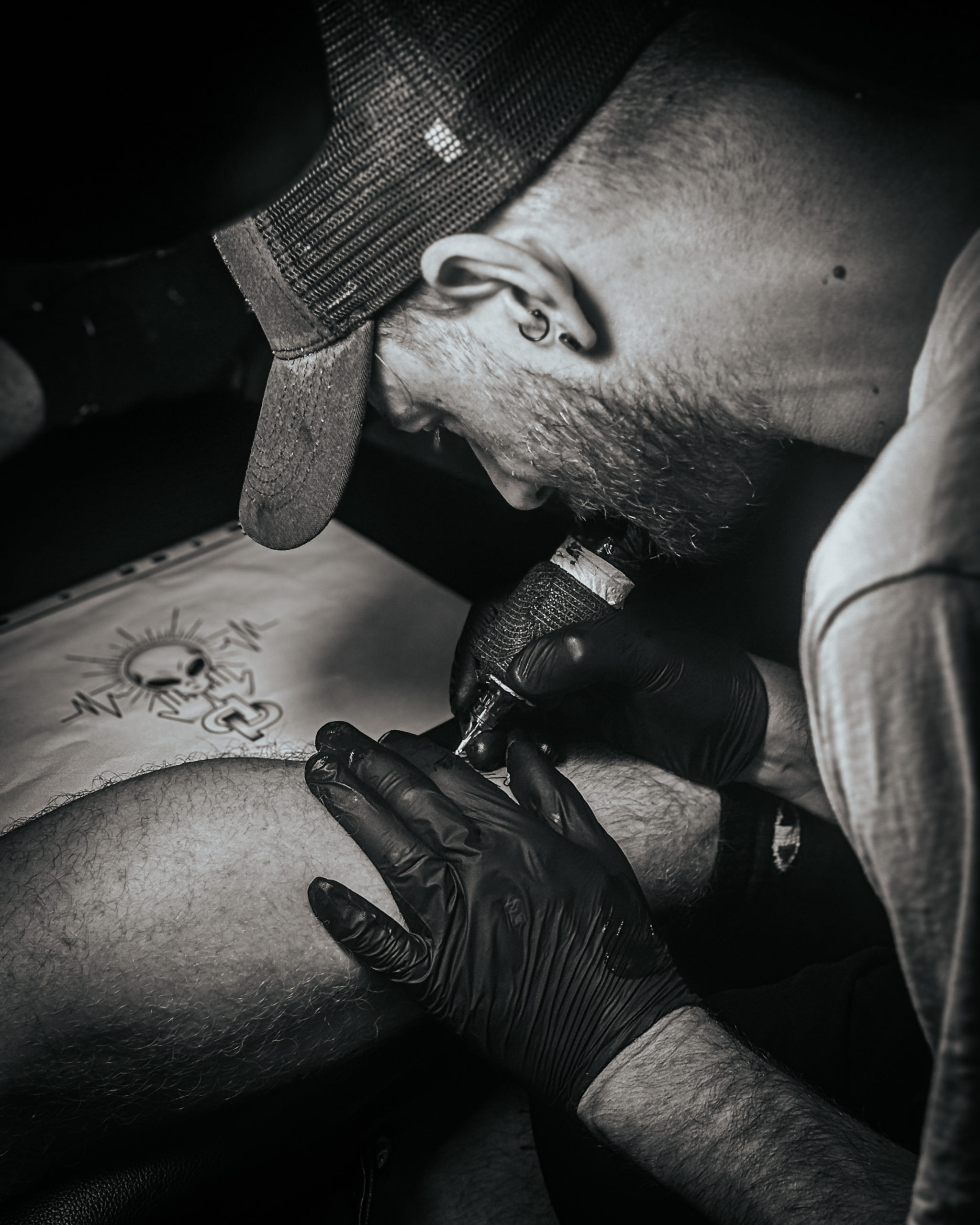Tatouage pour un fan de Jul au Touquet
