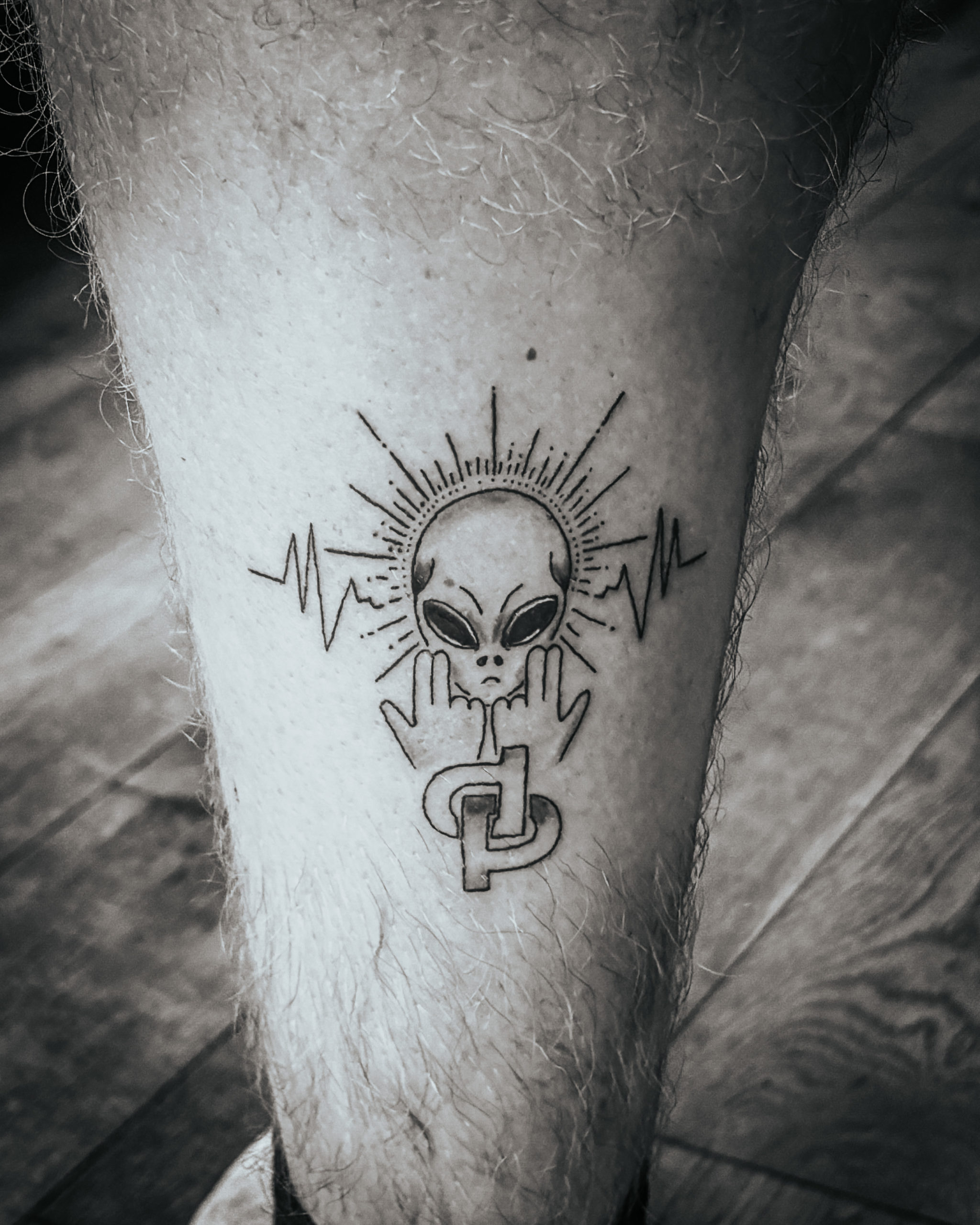 Tatouage pour un fan de Jul au Touquet